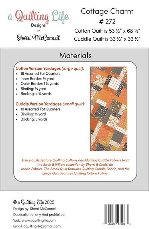 Birch and Willow Cottage Charm Cuddle Quilt Kit
