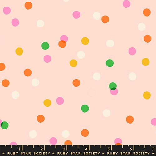 Sparkle Mart Peach Blossom Spritz Blenders Vintage Retro Kitsch Cotton 43"/44" Fabric Per Yard