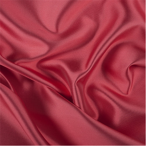 Runway Silks Coral Silk/Wool Gab Fabric - Reorderable