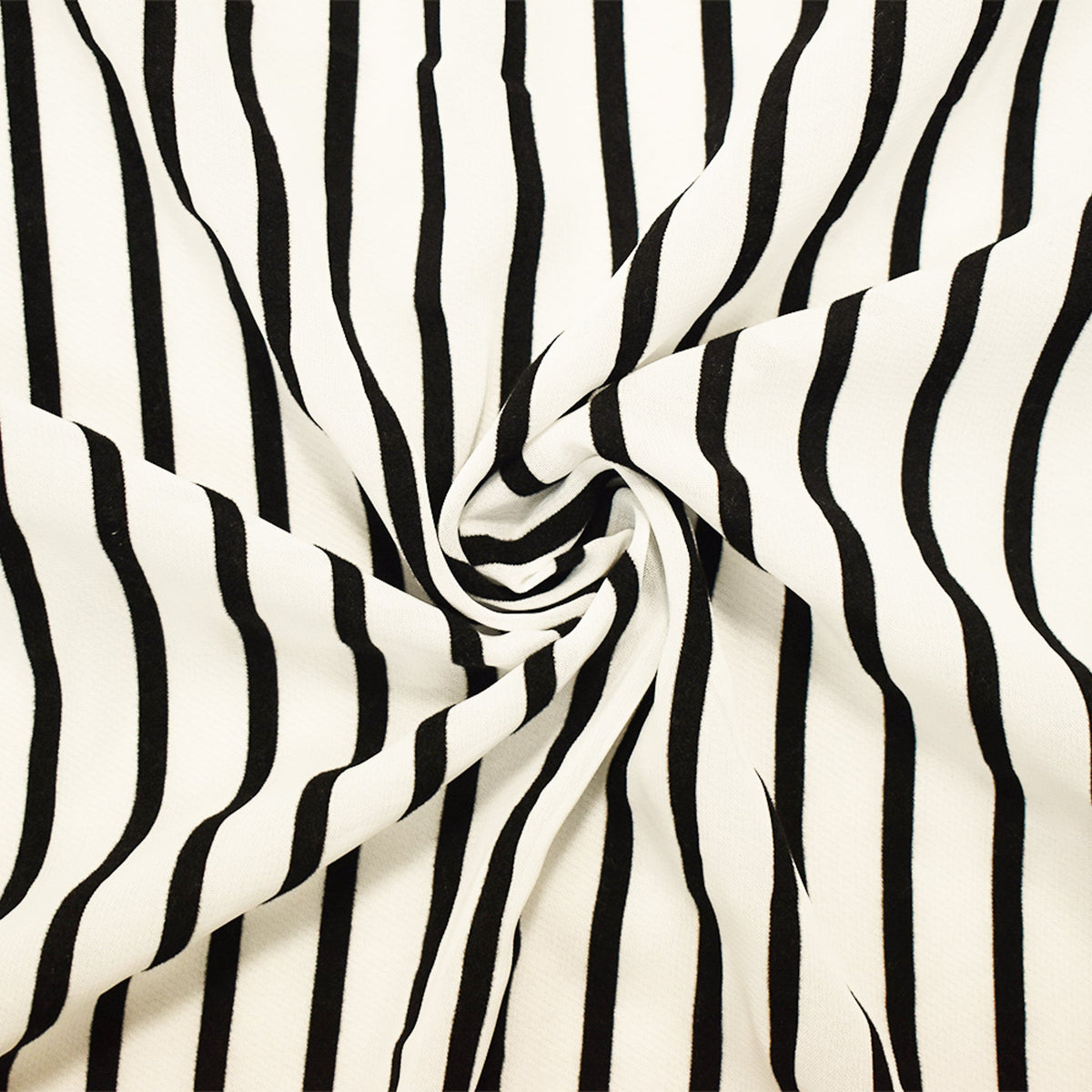 White-Black Nylon Stripe Velvet Flocked Chiffon Woven Fabric