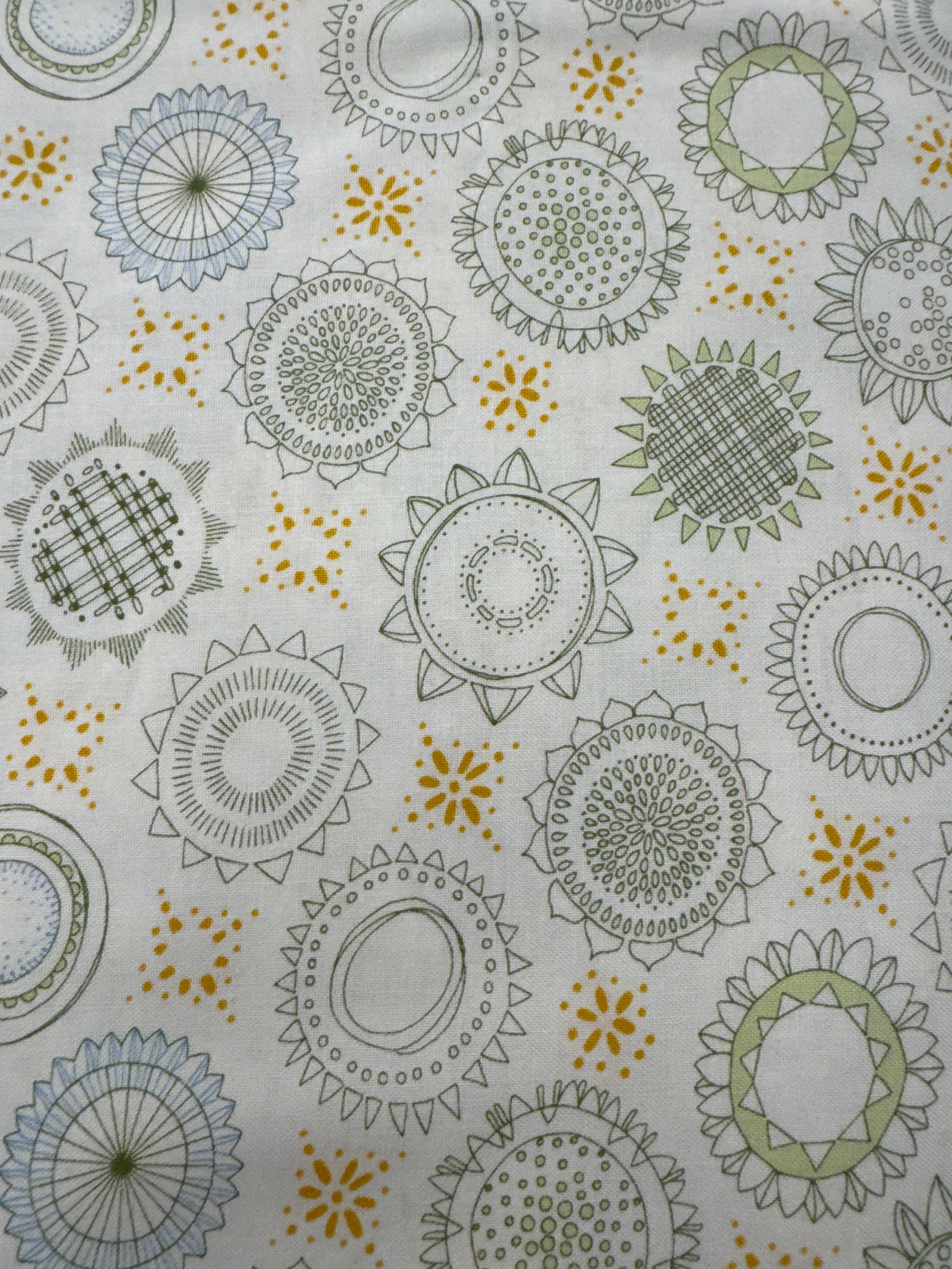Solana Green on White blender quilting fabric by Moda