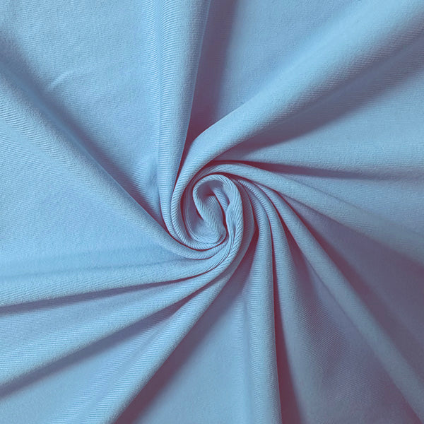 Ocean Blue Solid ITY Jersey Knit Fabric