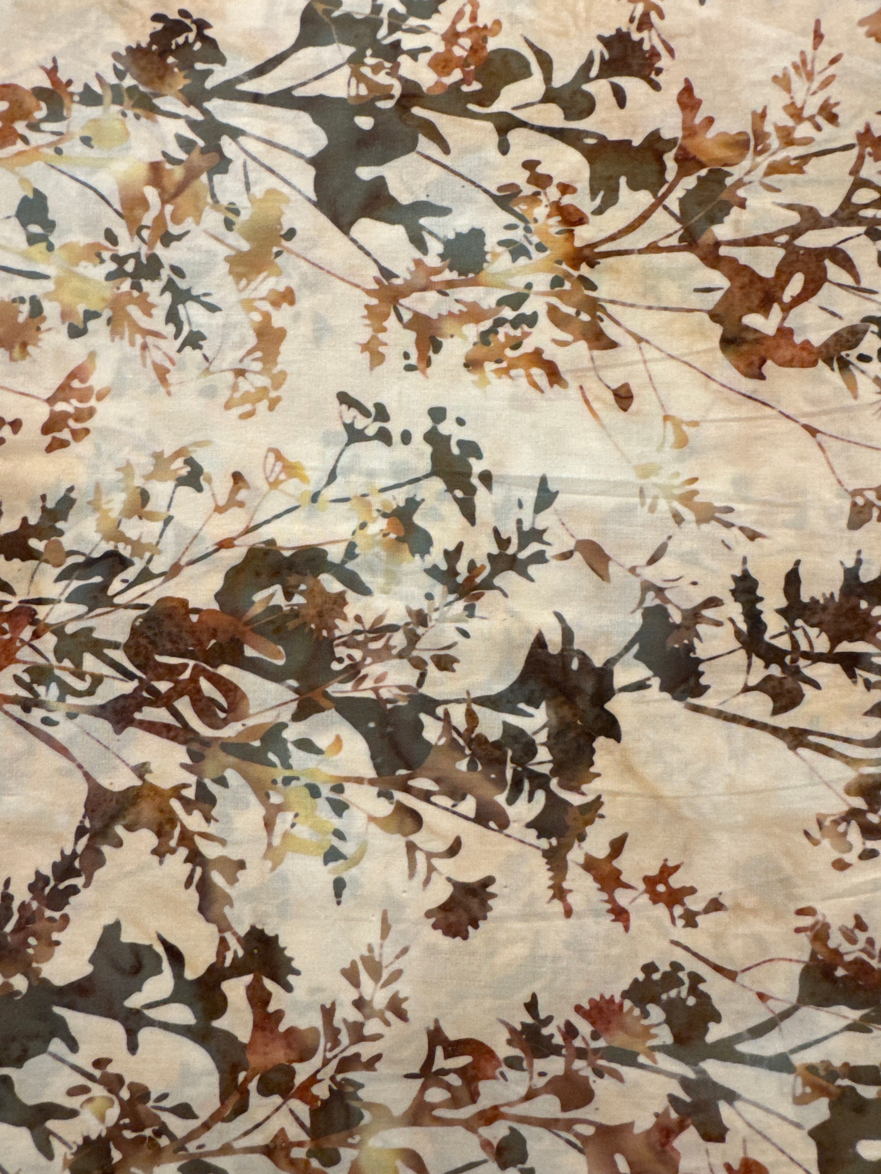 Hoffman Autumn Branches on Ivory quilting fabric