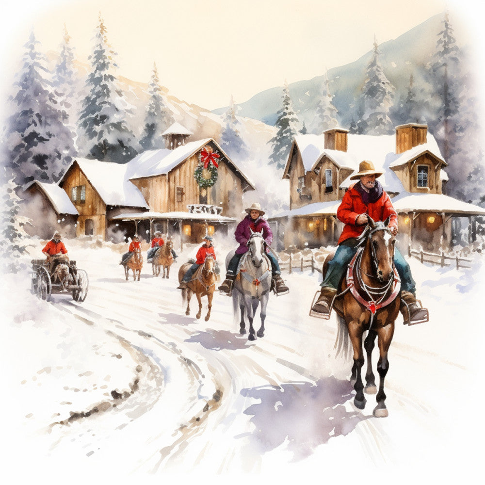 A Country Christmas Fabric Panel 80 QuiltingFabricPanels