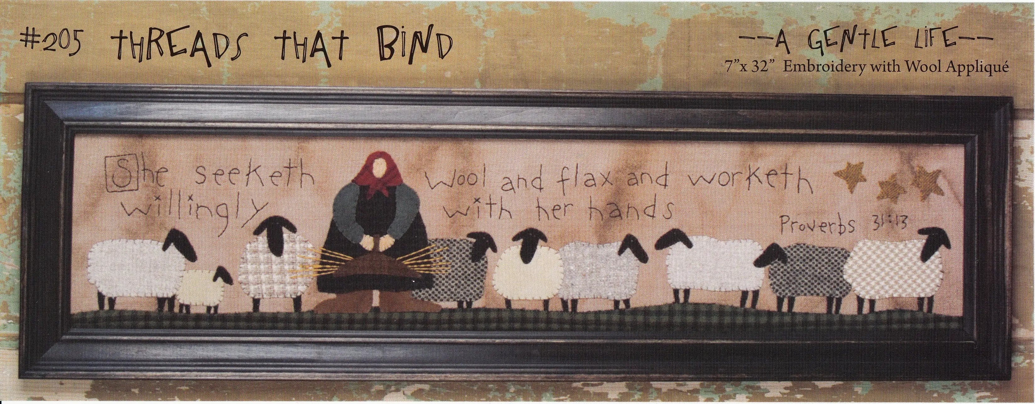 A Gentle Life Embroidery & Wool Applique - Linda's Electric Quilters