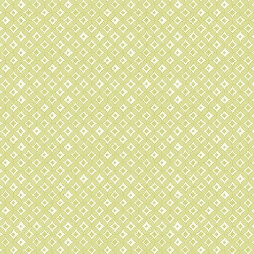 A Heart Led Life - Tonal Diamonds - Light Lime 44" / 45" Fabric Per Yard