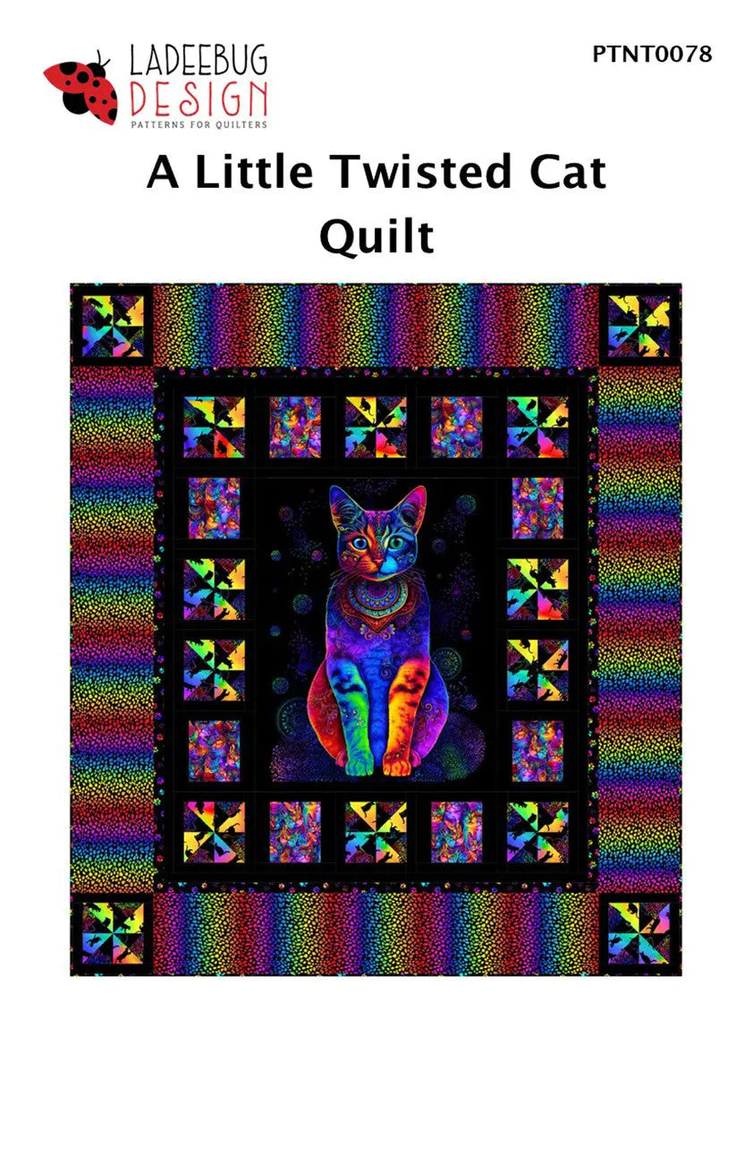 A Little Twisted Cat - Linda's Electric Quilters