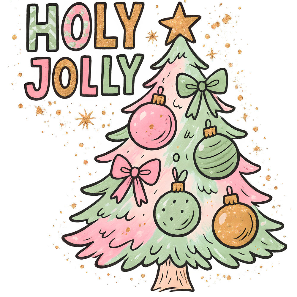 A Pink Christmas Fabric Panel 29