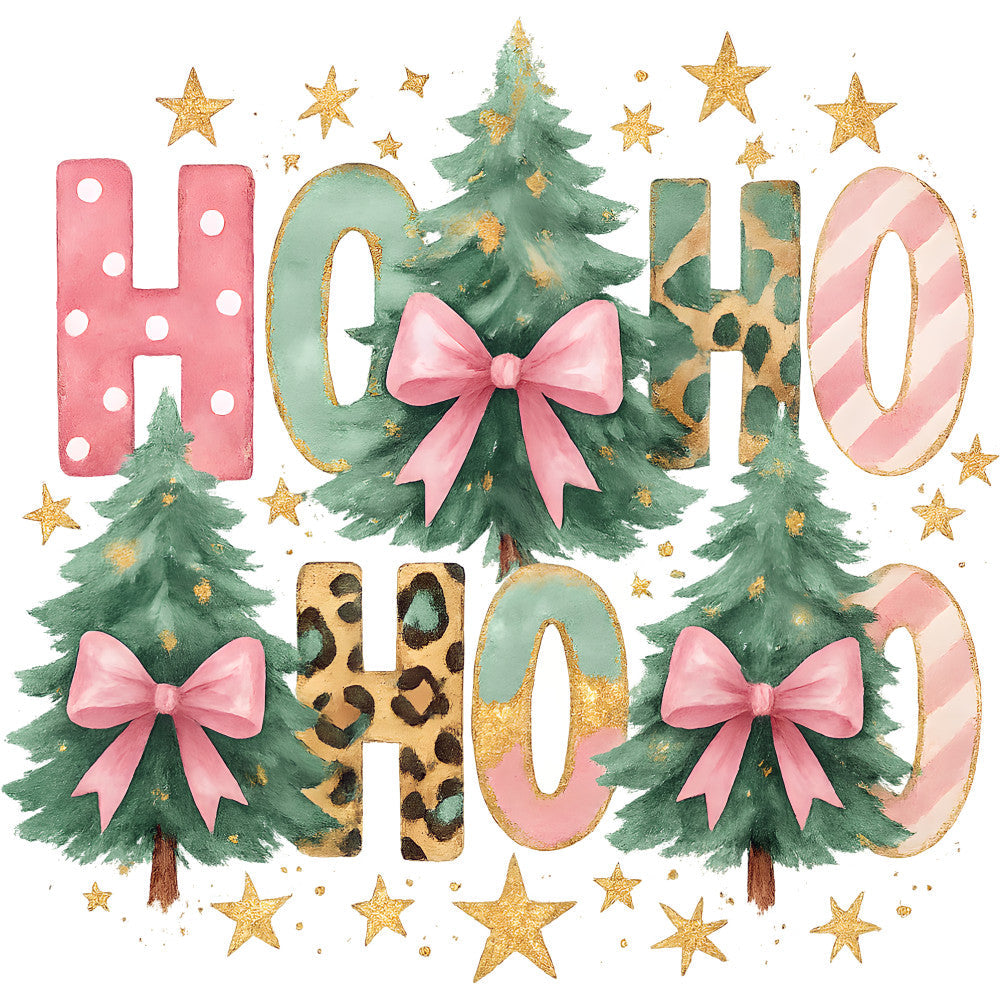 A Pink Christmas Fabric Panel 5