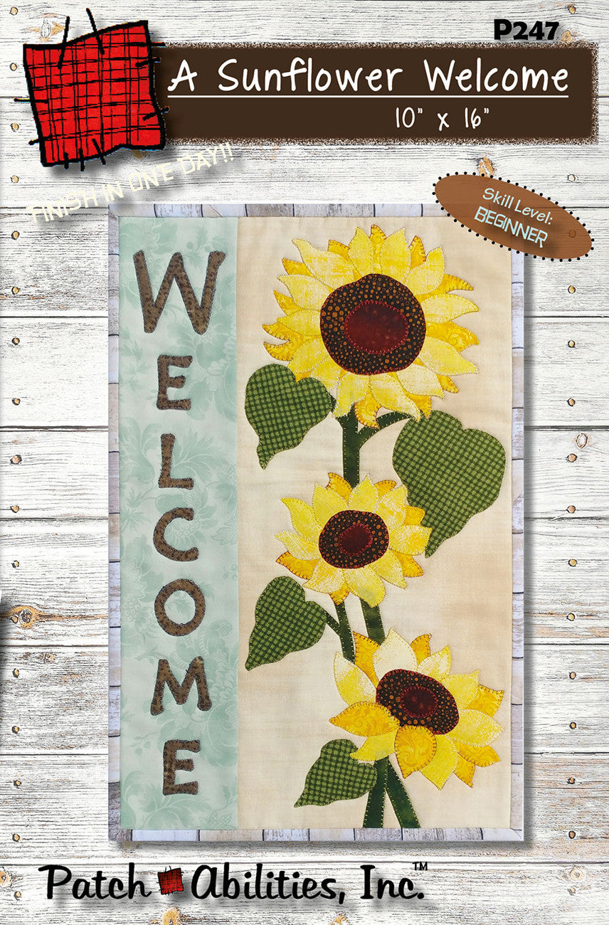 A Sunflower Welcome - Linda's Electric Quilters