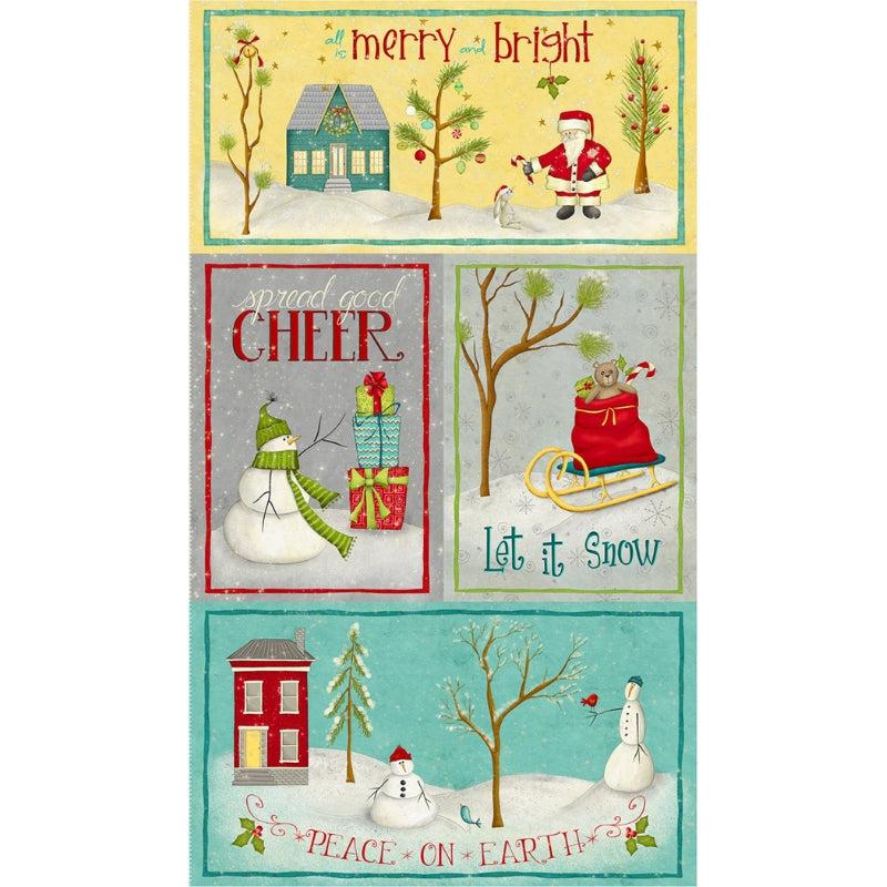 A Very Terri Christmas fabric panel by Windham Fabrics