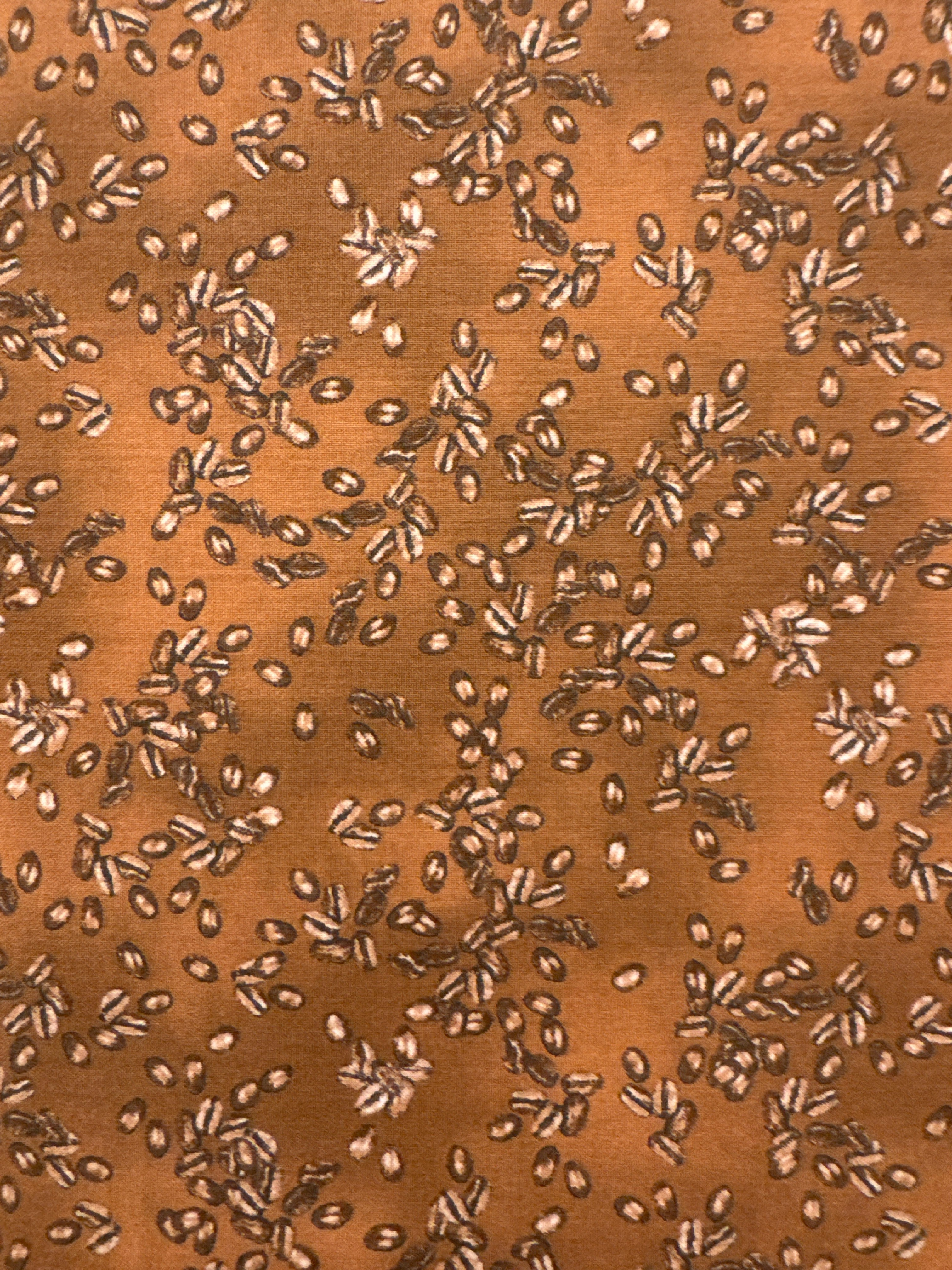 Coffee Beans Brown novelty quilting fabric by Windham Fabrics