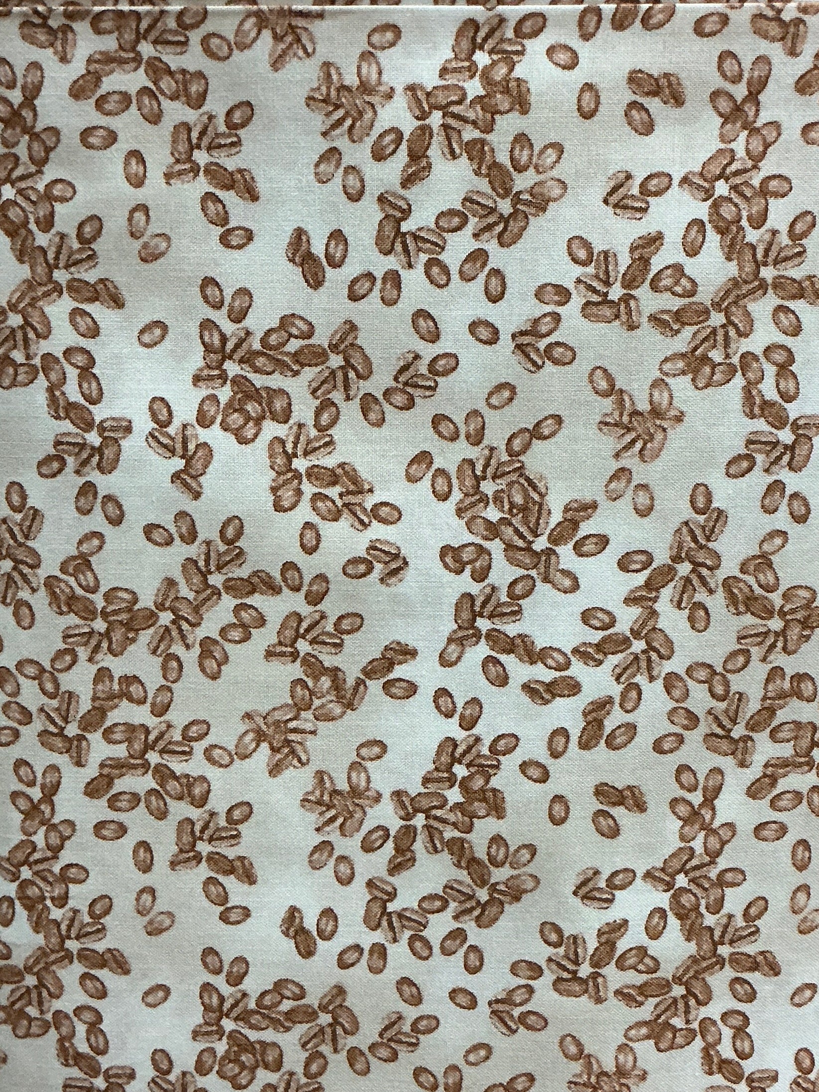 Coffee Beans Cream novelty quilting fabric by Windham Fabrics