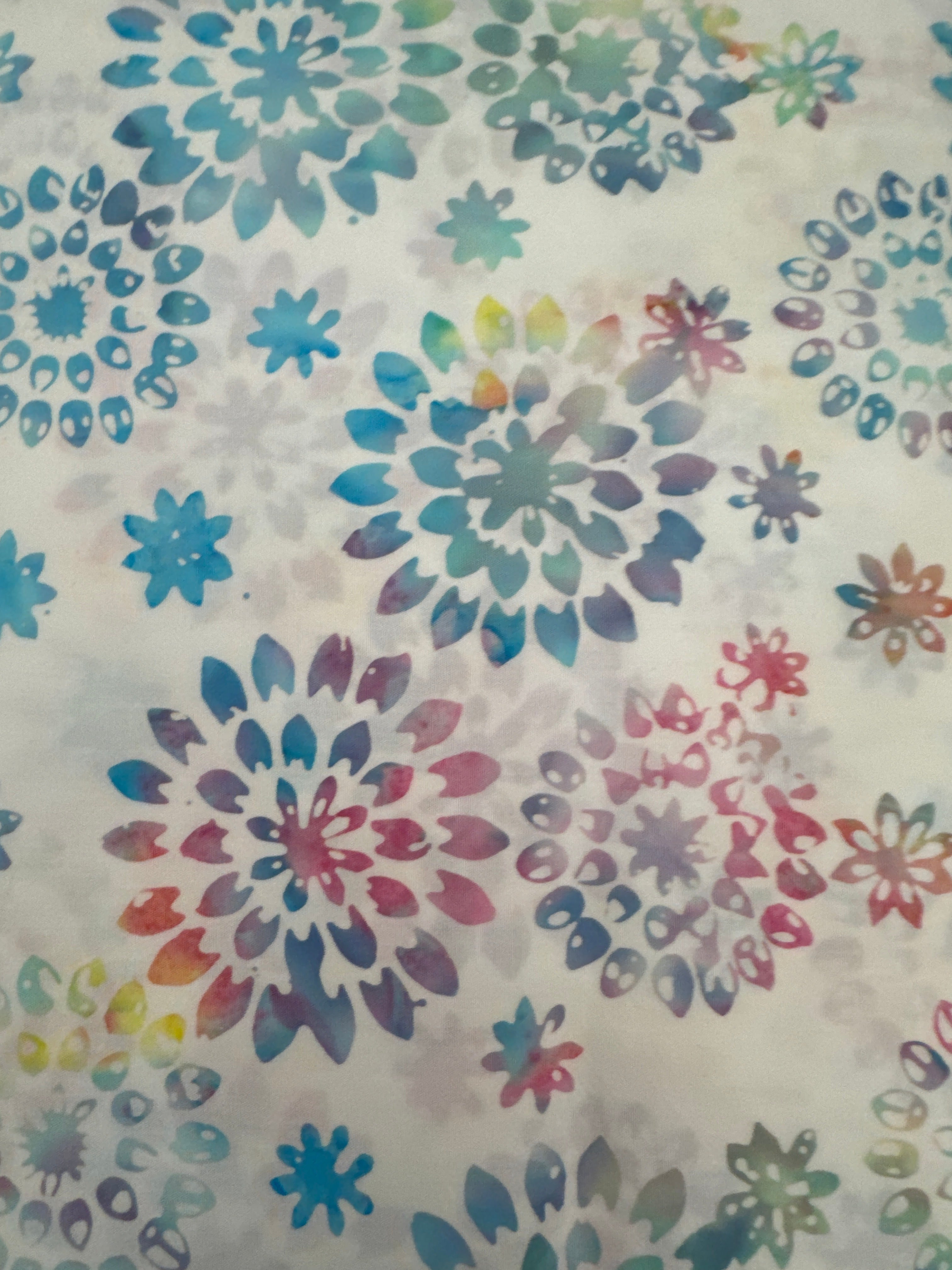 BeColorful Sherbet Burst Flowers floral quilting fabric by Andover Fabrics