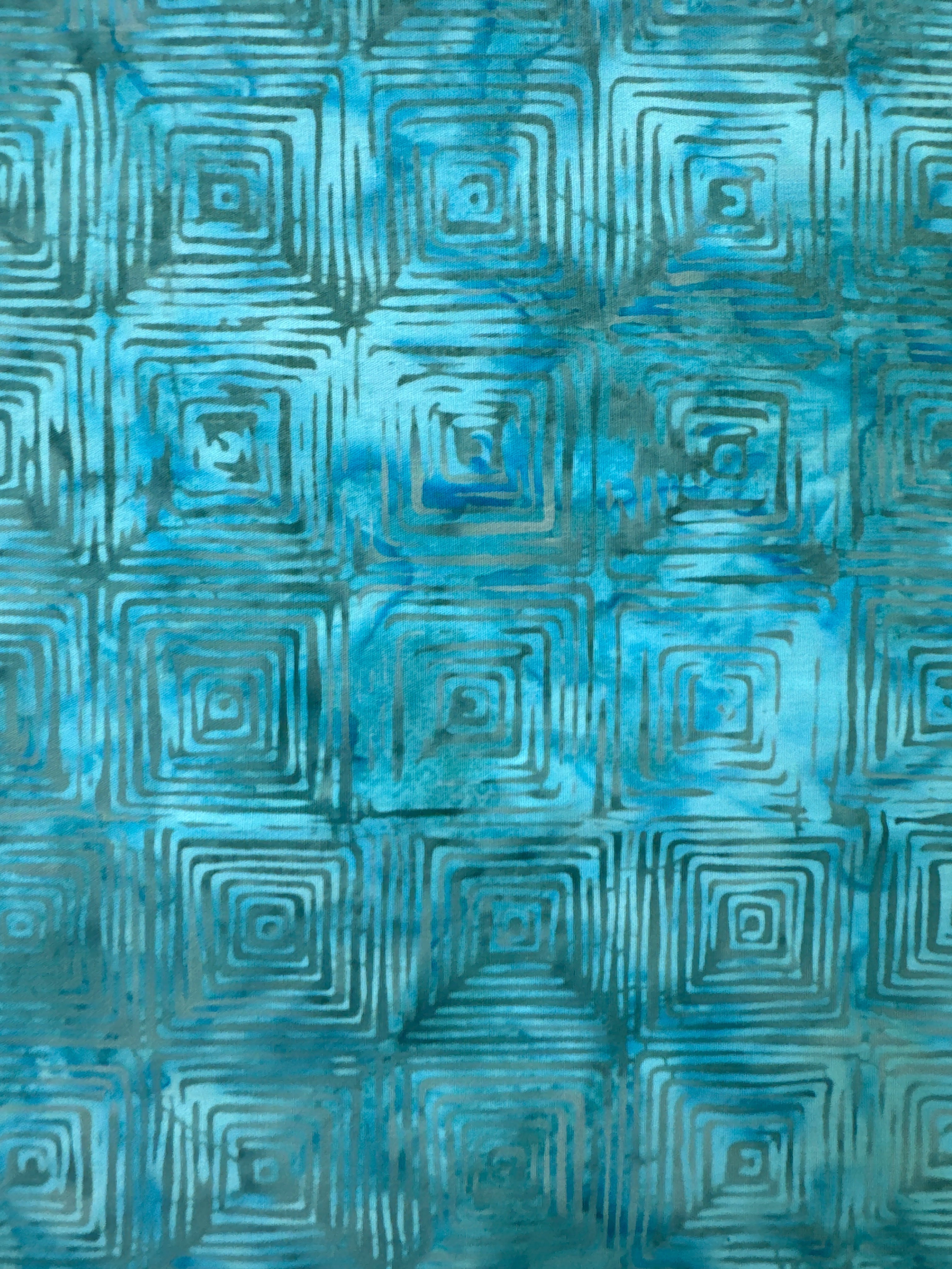 Jaqueline Squares Geo blue geometric quilting fabric by Andover Fabrics