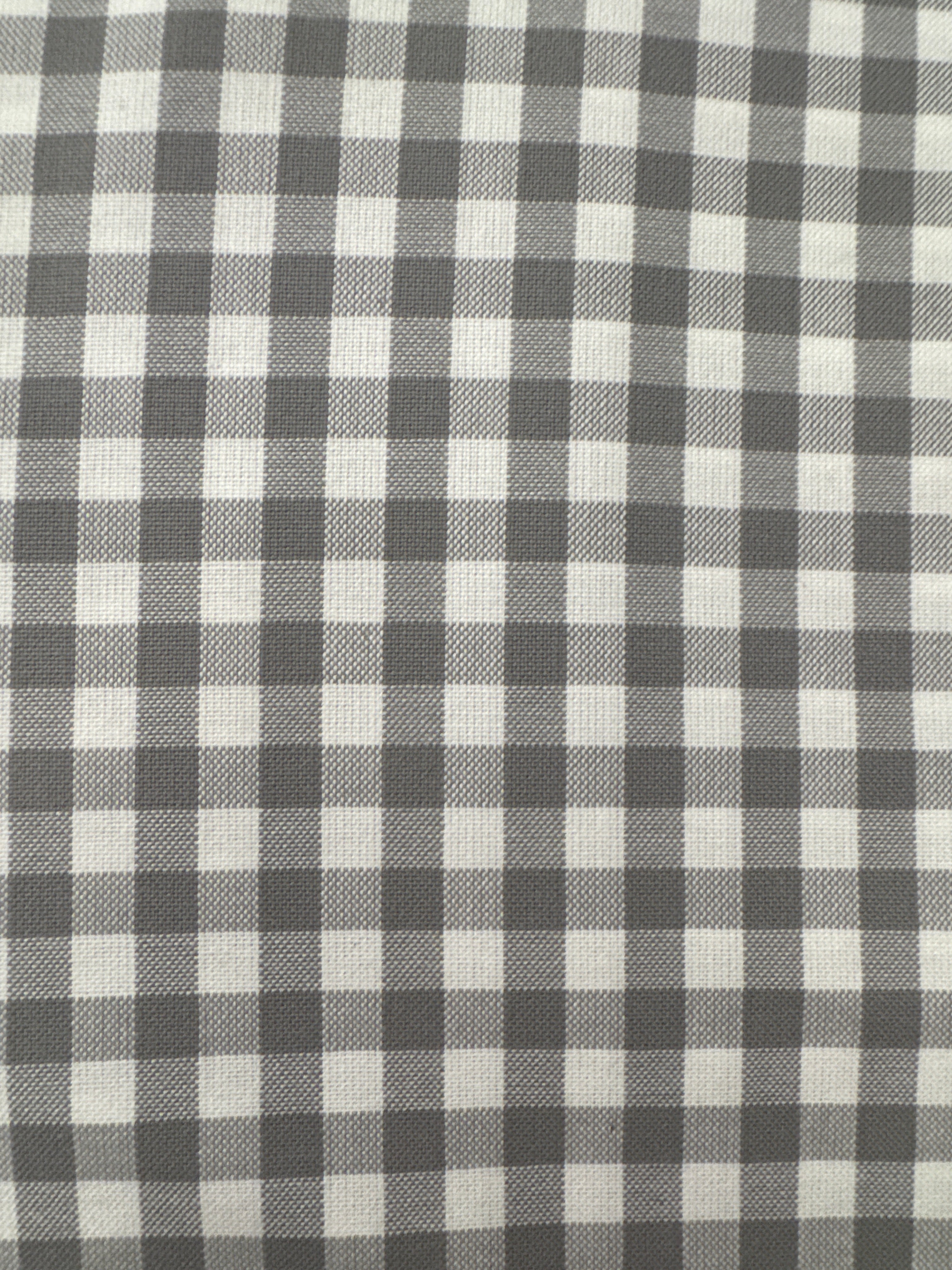 Carolina Gingham Grey plaid quilting fabric by Robert Kaufman