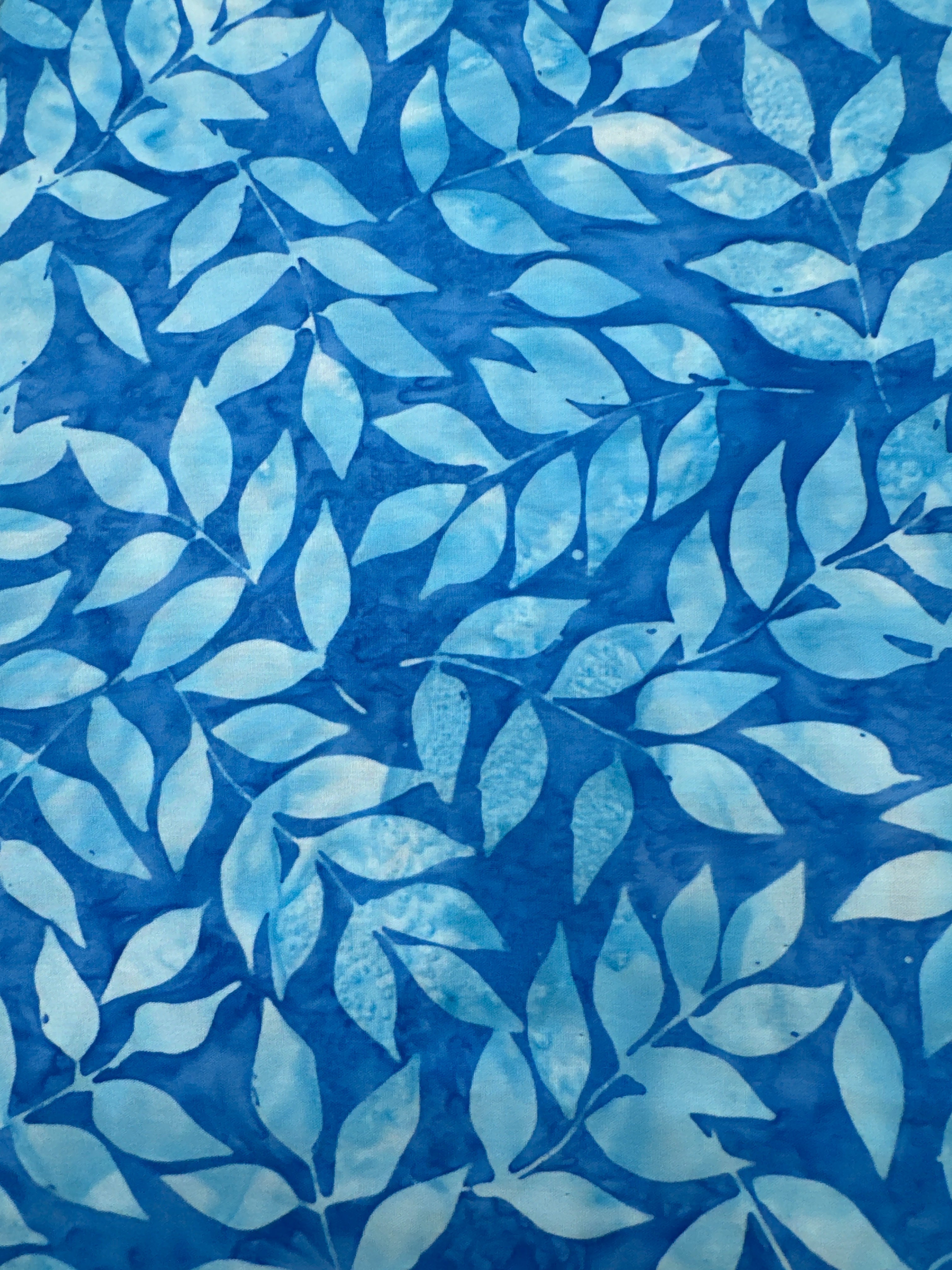 Leaf Segments Delta Blue blender quilting fabric by Hoffman Fabrics