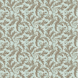 Andover Cocoa Blue Eucalyptus quilting cotton fabric in Caribbean by Laundry Basket Quilts