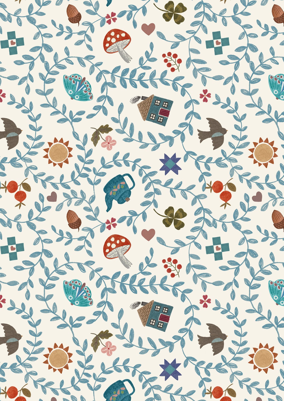 Cosy Home Cotton Wideback Fabric Per Yard