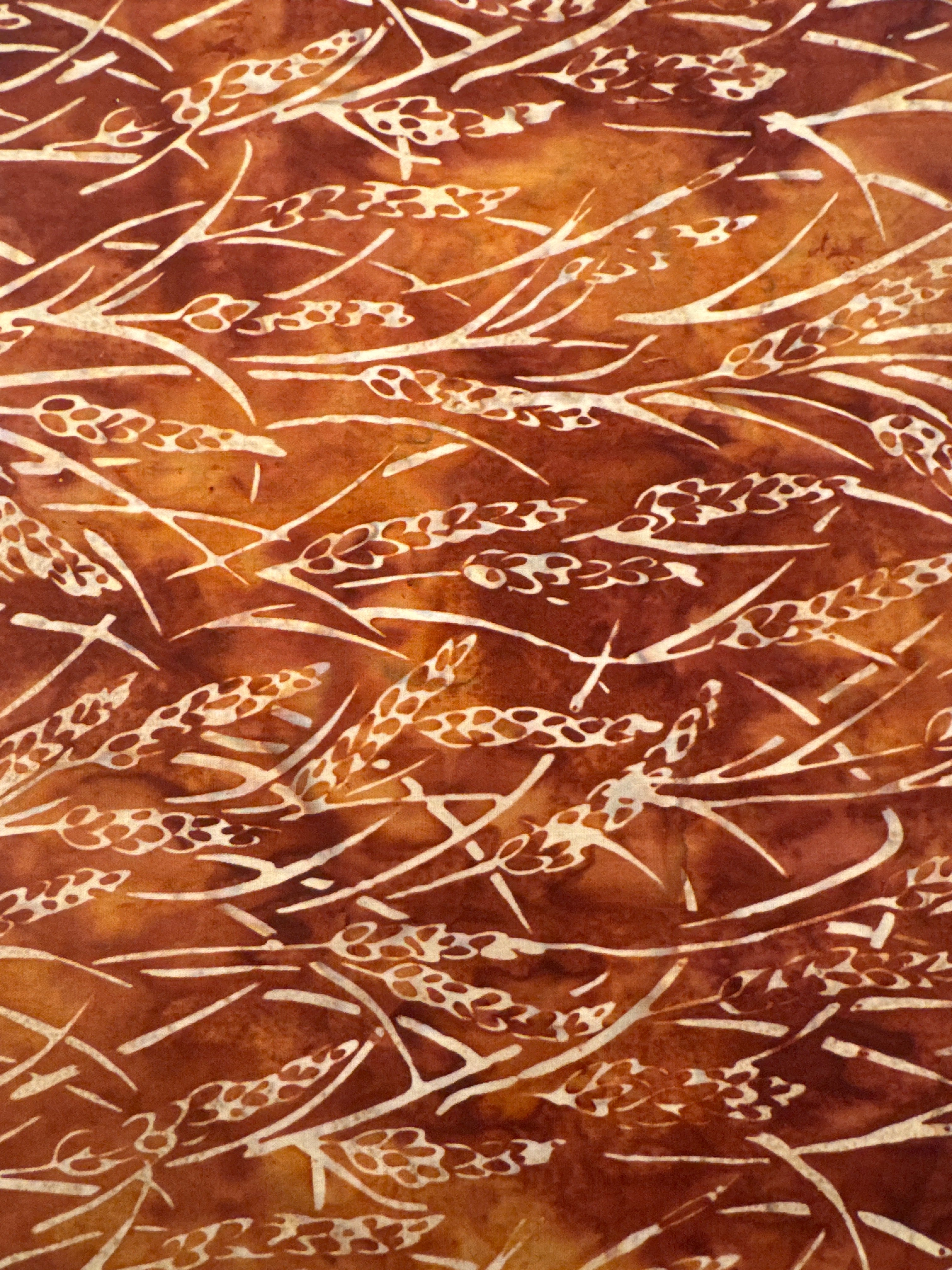 Wheat Rust orange blender quilting fabric by Hoffman Fabrics