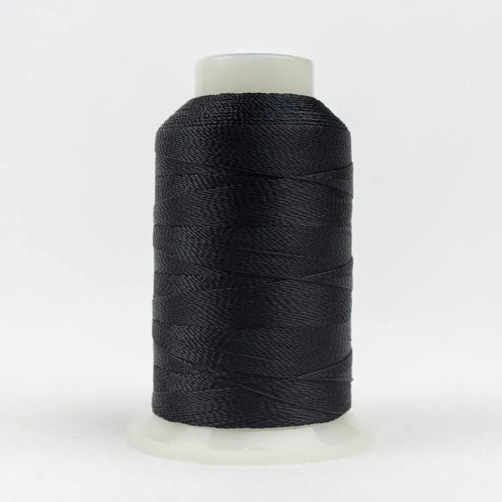 AC160 - Accent™ 12wt Rayon Black Thread WonderFil USA