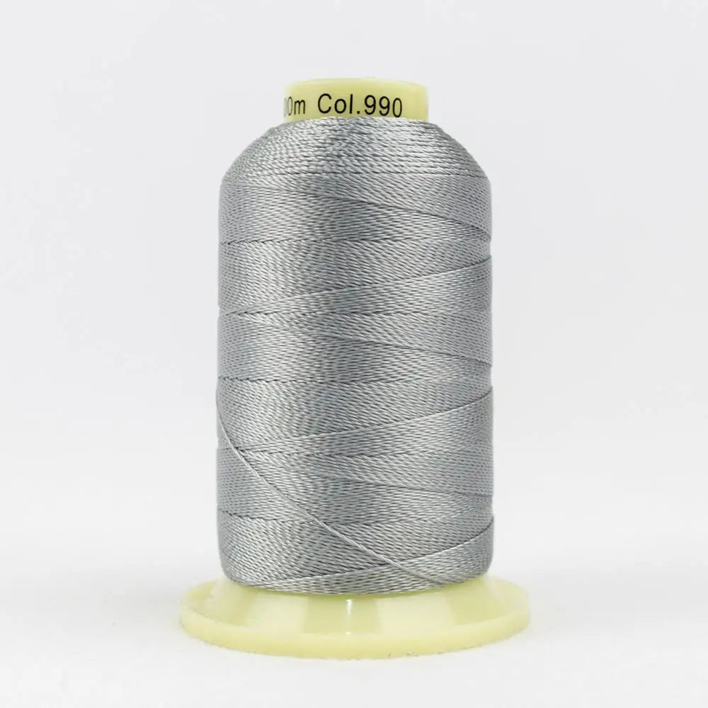 AC990 - Accent™ 12wt Rayon Light Grey Thread WonderFil USA