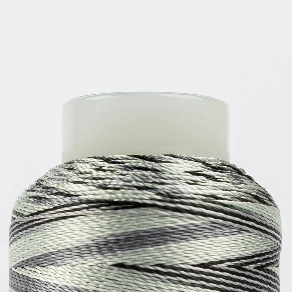 ACM28 - Accent™ 12wt Rayon Black Greys Thread WonderFil USA
