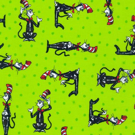 Robert Kaufman Skeleton Spooky Dr Seuss Halloween quilting fabric