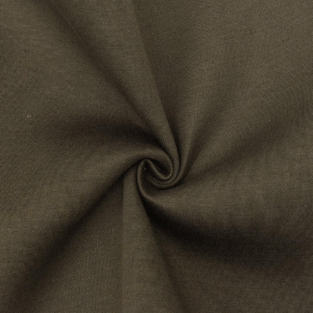 Heather Gray-Brown Stretch Bonded Double Knit Fabric