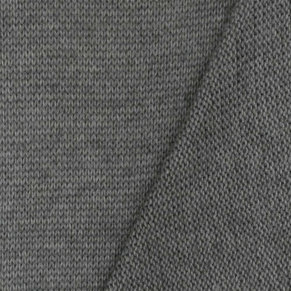 Warm Gray Solid Acrylic-Wool Jersey Sweater Knit Fabric