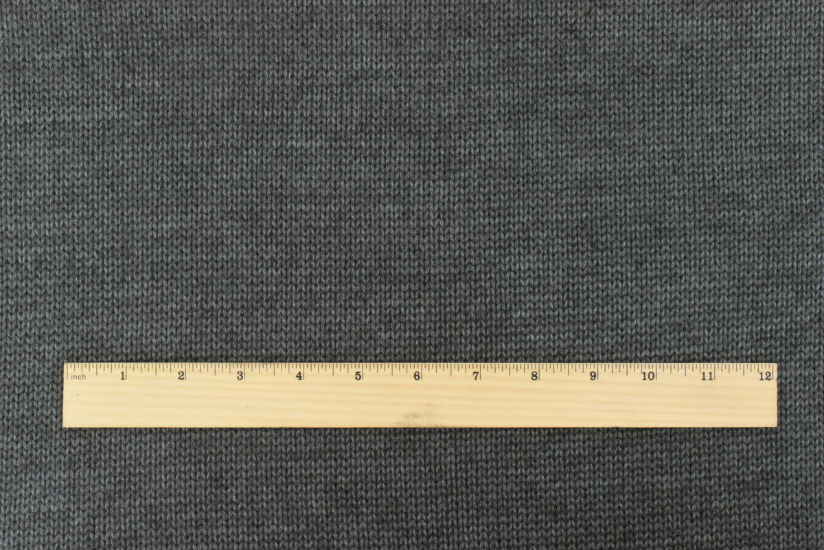 Warm Gray Solid Acrylic-Wool Jersey Sweater Knit Fabric