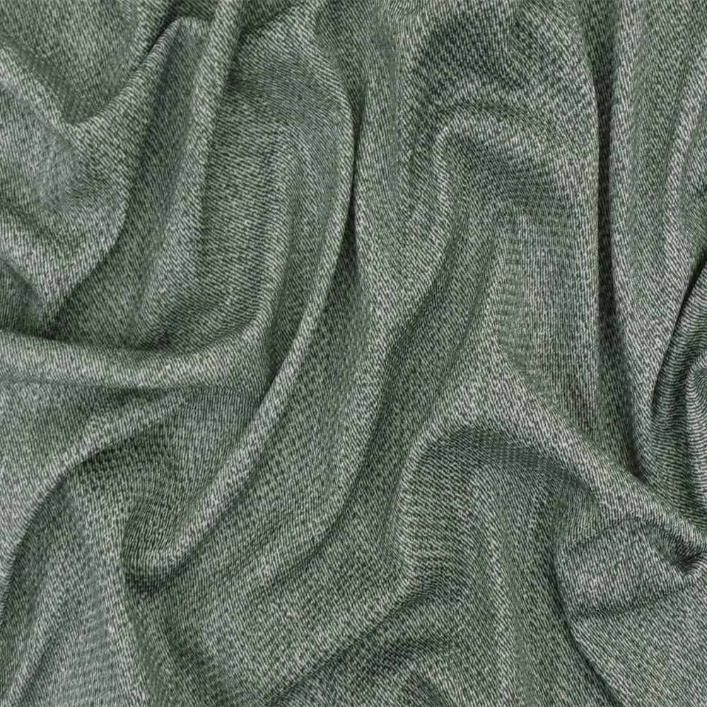 Mountain Gray-White Texture Printed Stretch Athletic Mesh Knit Fabric