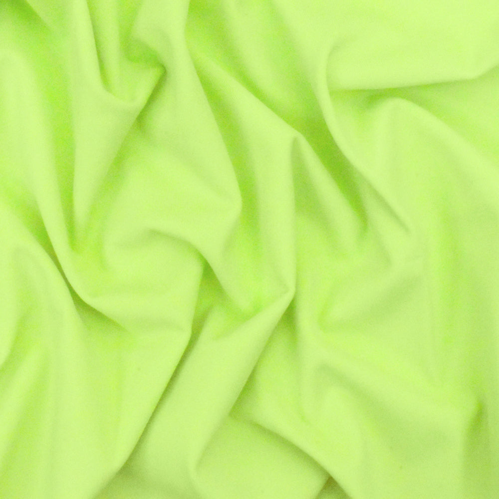 Lime Green Famous Maker Solid Stretch Tricot Swimwear Fabric