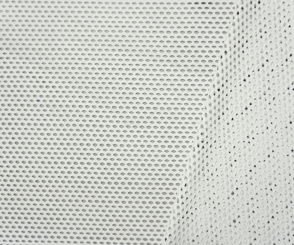 White Famous Maker Nylon Spandex Net Yoga Knit Fabric