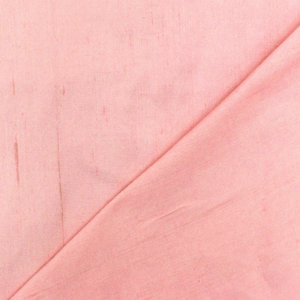 Sunrise Pink Solid Silk Dupioni Shantung Woven Fabric