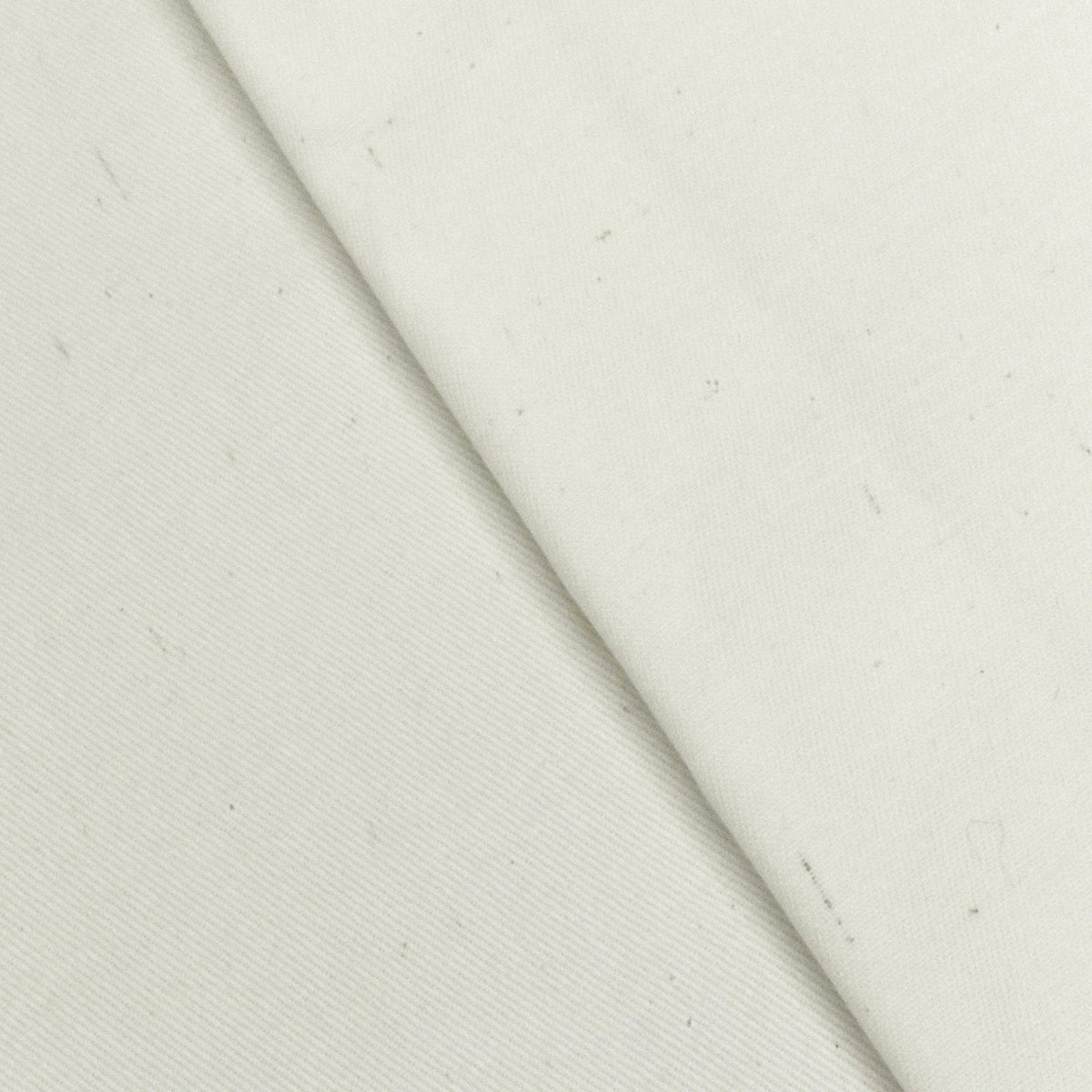 Natural Ivory Organic Cotton Twill Woven Fabric
