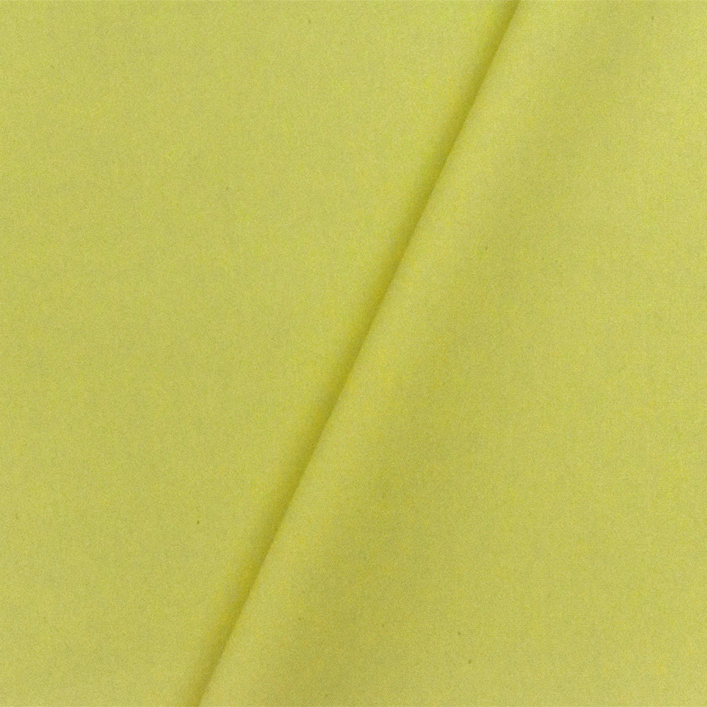 Sun Yellow Solid Stretch Cotton Blend Broadcloth Woven Fabric
