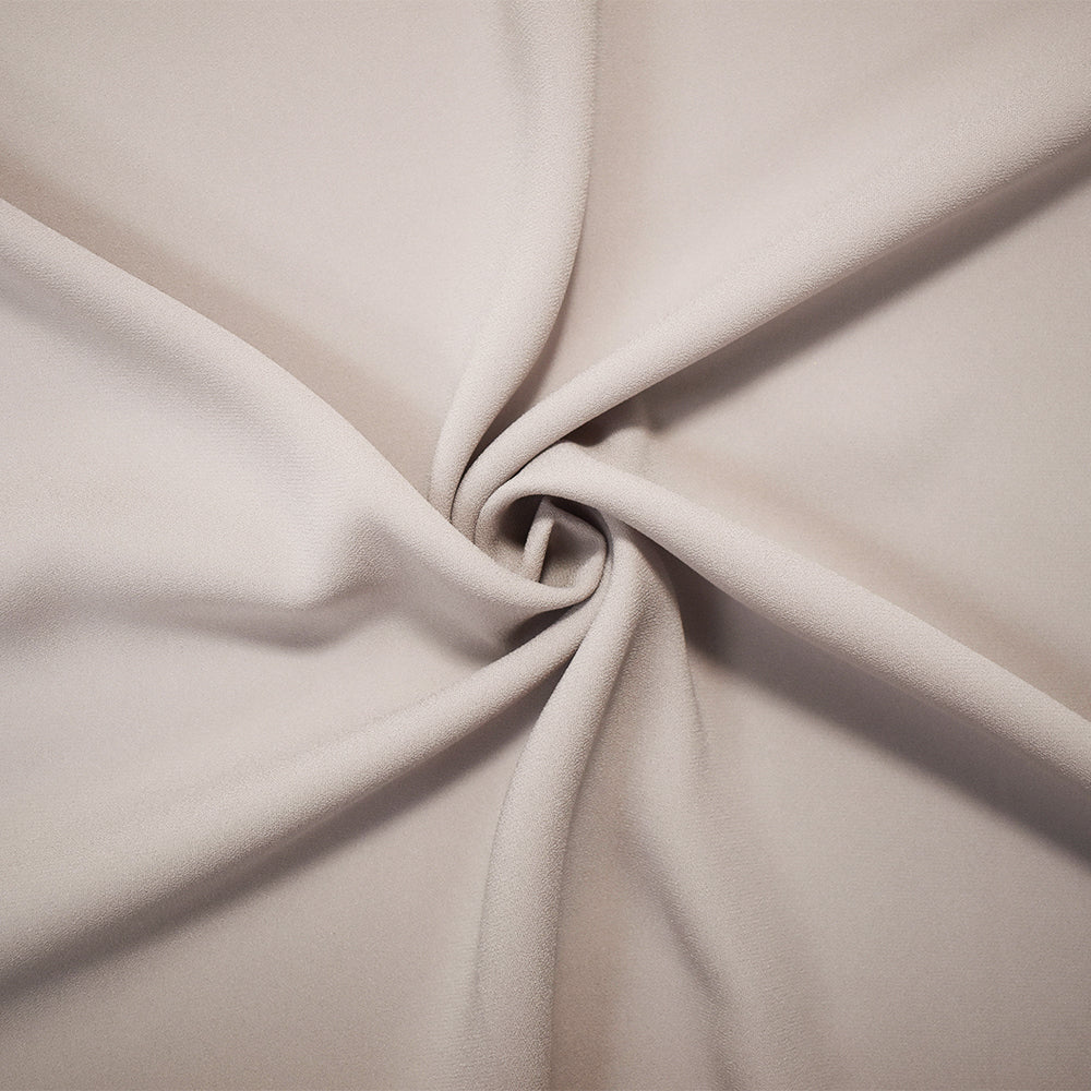 Light Gray Triacetate-Poly Crepe Back Satin Woven Fabric