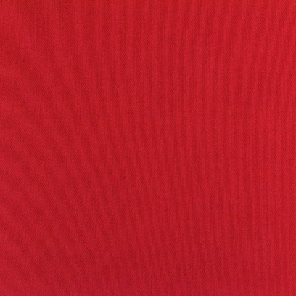 Dark Red Solid Stretch Poplin Woven Fabric