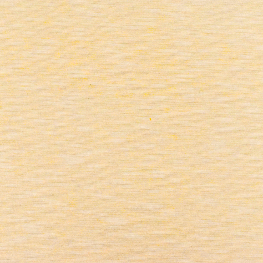 Light Yellow-White Stripe Crinkle Stretch Jersey Knit Fabric