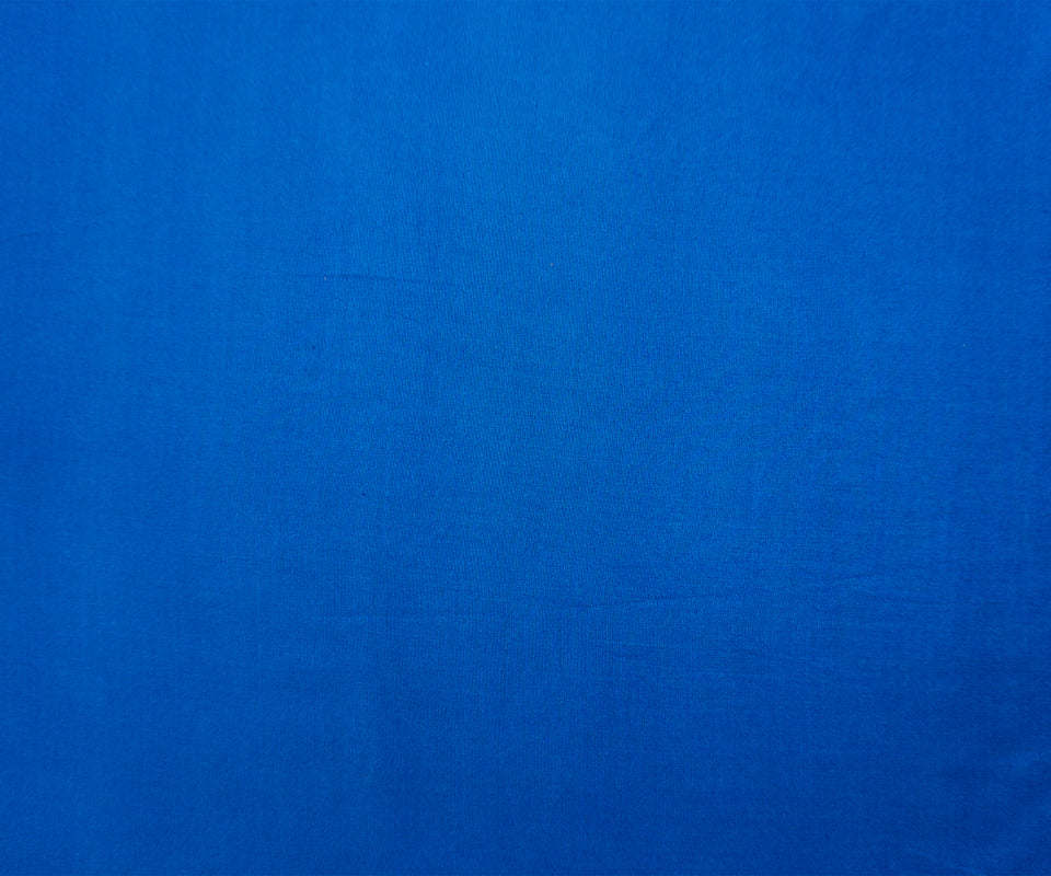 Aegean Blue Rayon Solid Challis Woven Fabric
