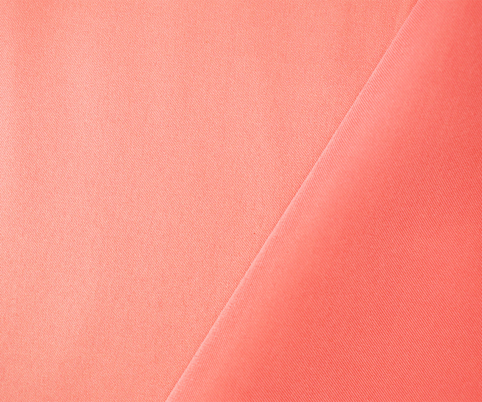 Coral Orange Poly Spandex Stretch Solid Stretch Lamour Woven Fabric