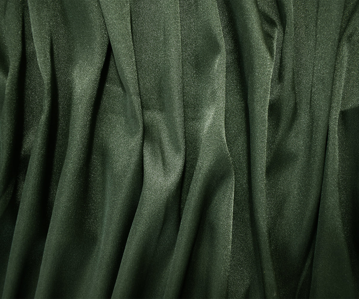 Deep Green Poly Stretch Spandex Lamour Solid Satin Woven Fabric