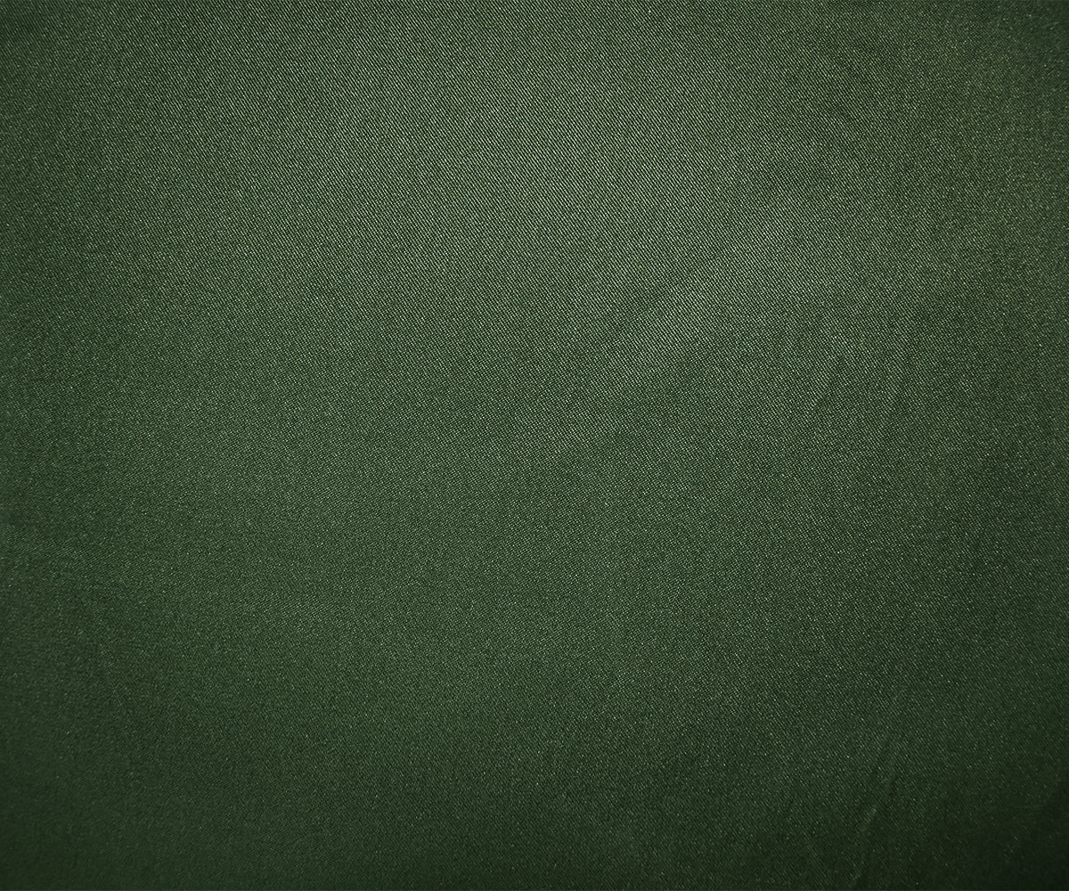 Deep Green Poly Stretch Spandex Lamour Solid Satin Woven Fabric
