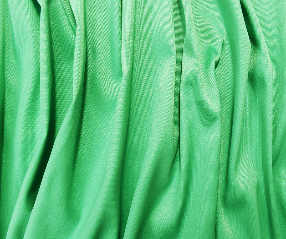 Green Poly Stretch Spandex Lamour Solid Satin Woven Fabric