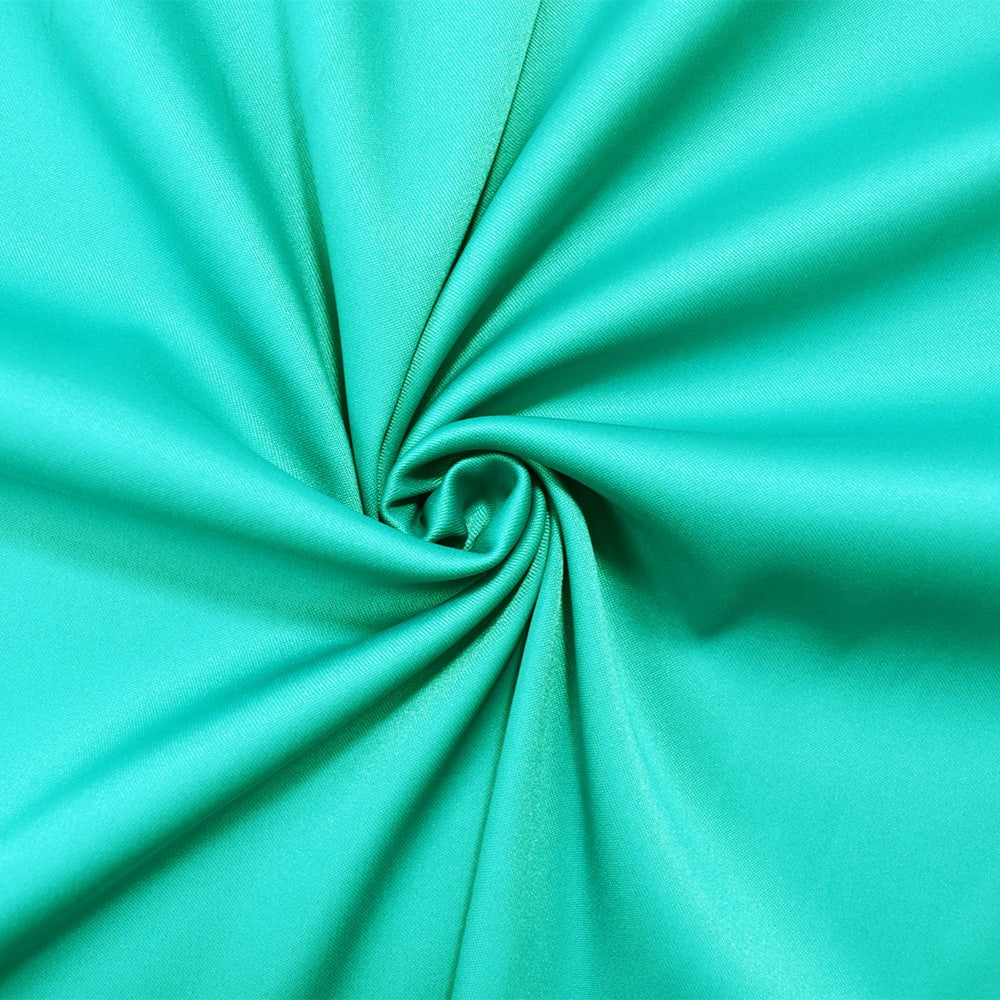 Green Poly Stretch Spandex Lamour Solid Satin Woven Fabric