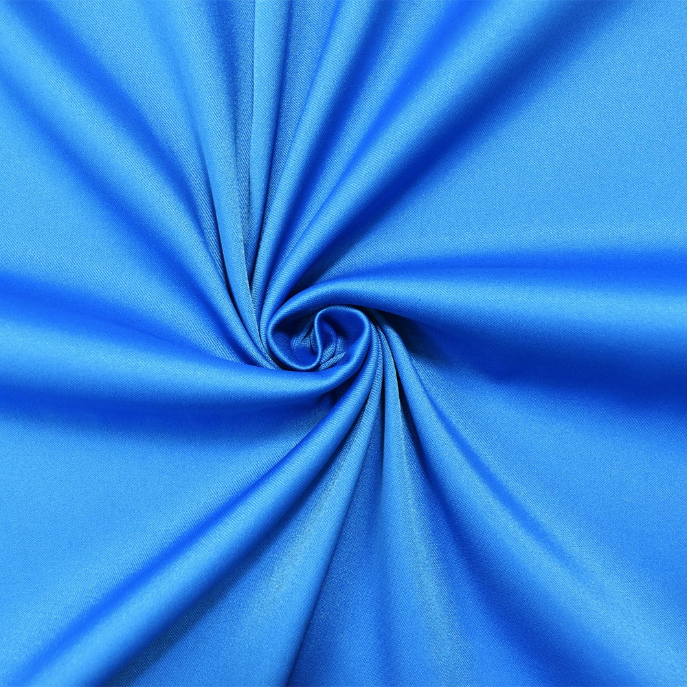Aqua Blue Poly Stretch Spandex Lamour Solid Satin Woven Fabric