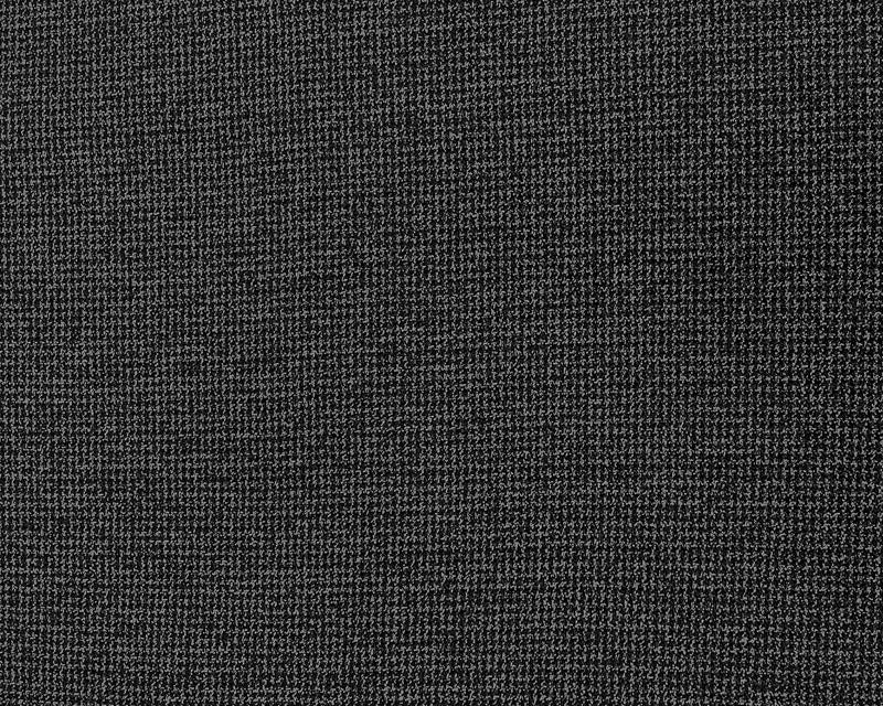 Black-Gray Wool Cotton Houndstooth Jacquard Double Knit Fabric