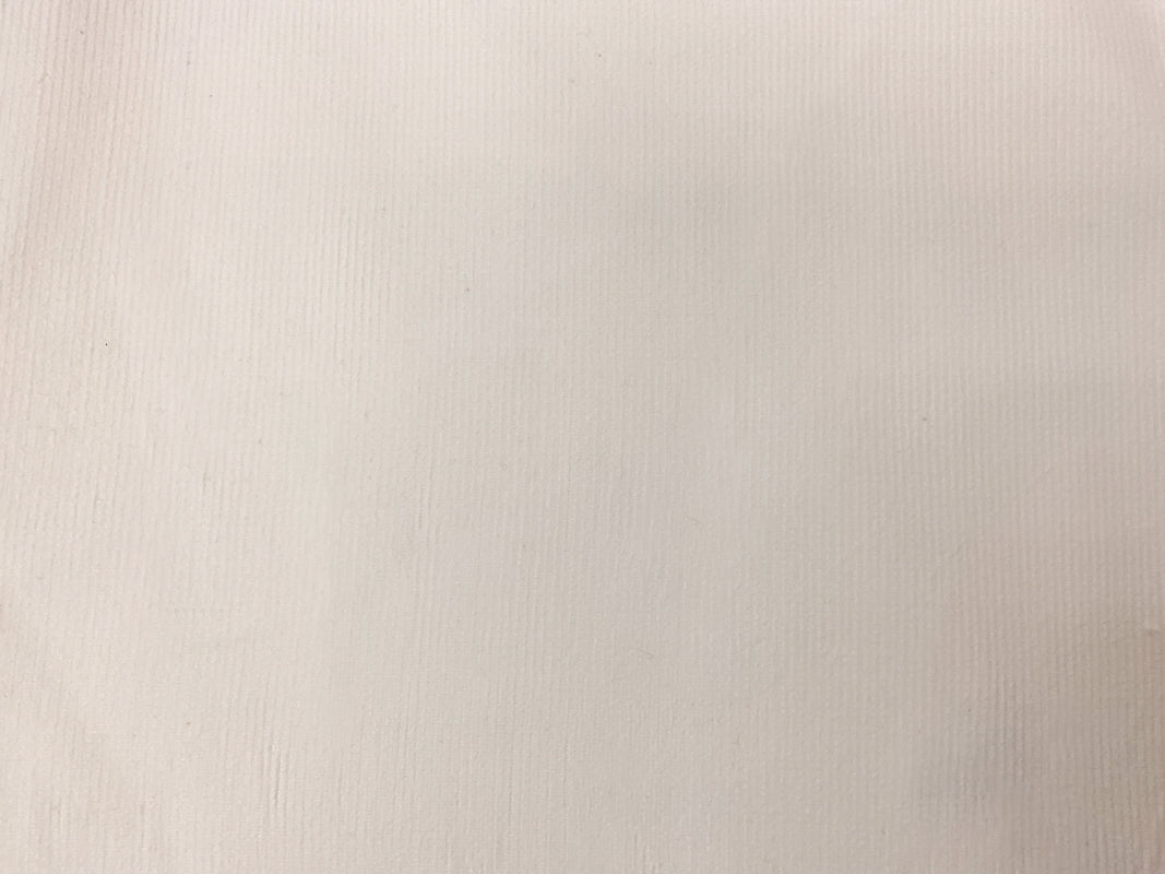 White Cotton Spandex Stretch Solid Pinwale Corduroy Woven Fabric