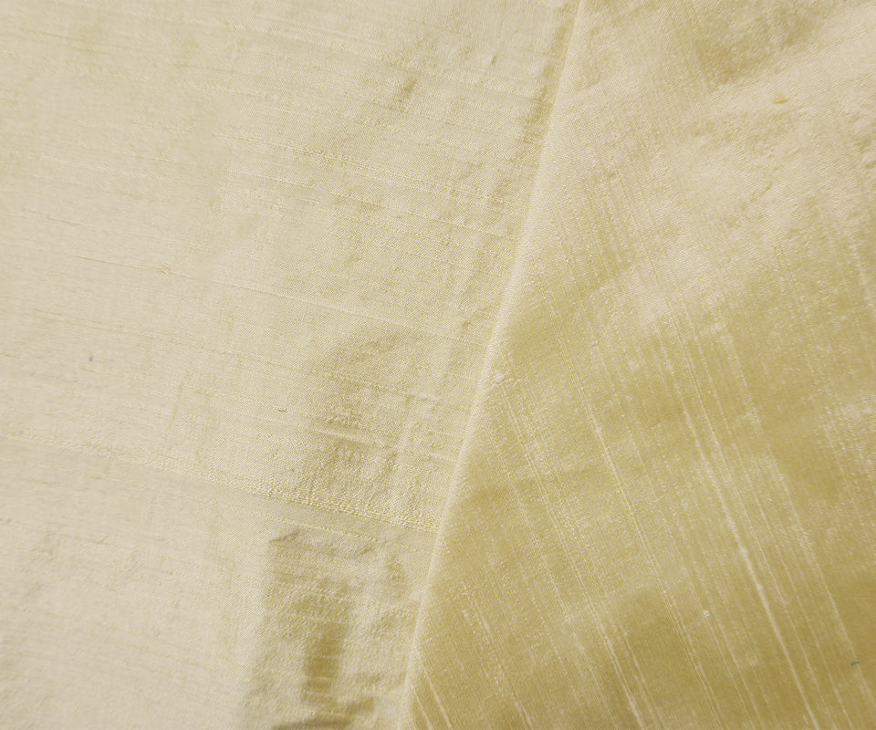 Yellow Silk Slub Iridescent Dupioni Woven Fabric